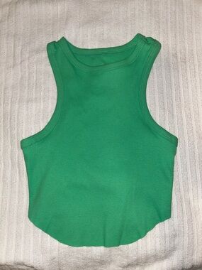wild fable Emerald Green Ribbed Tank